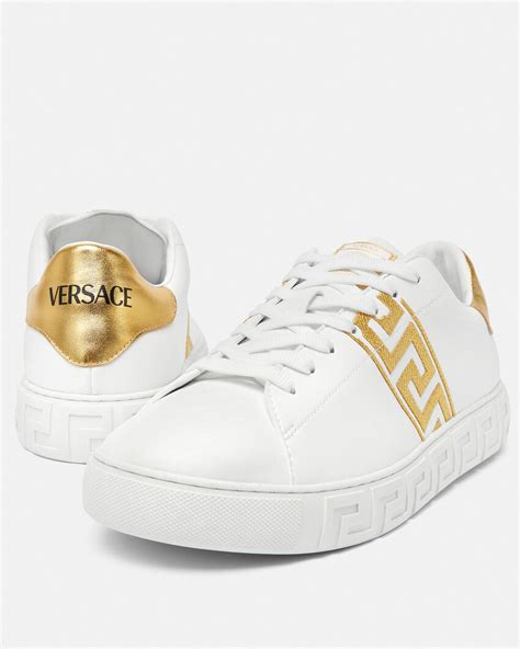 yellow versace sneakers|Versace greca sneakers white.